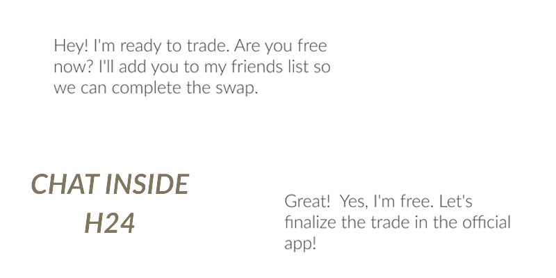 Chat to finalize the details